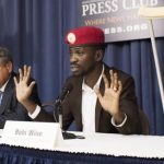MP Bobi Wine at Press club conference