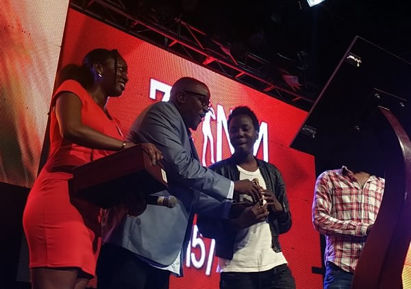 Nessim receiving best producer award in 2016
